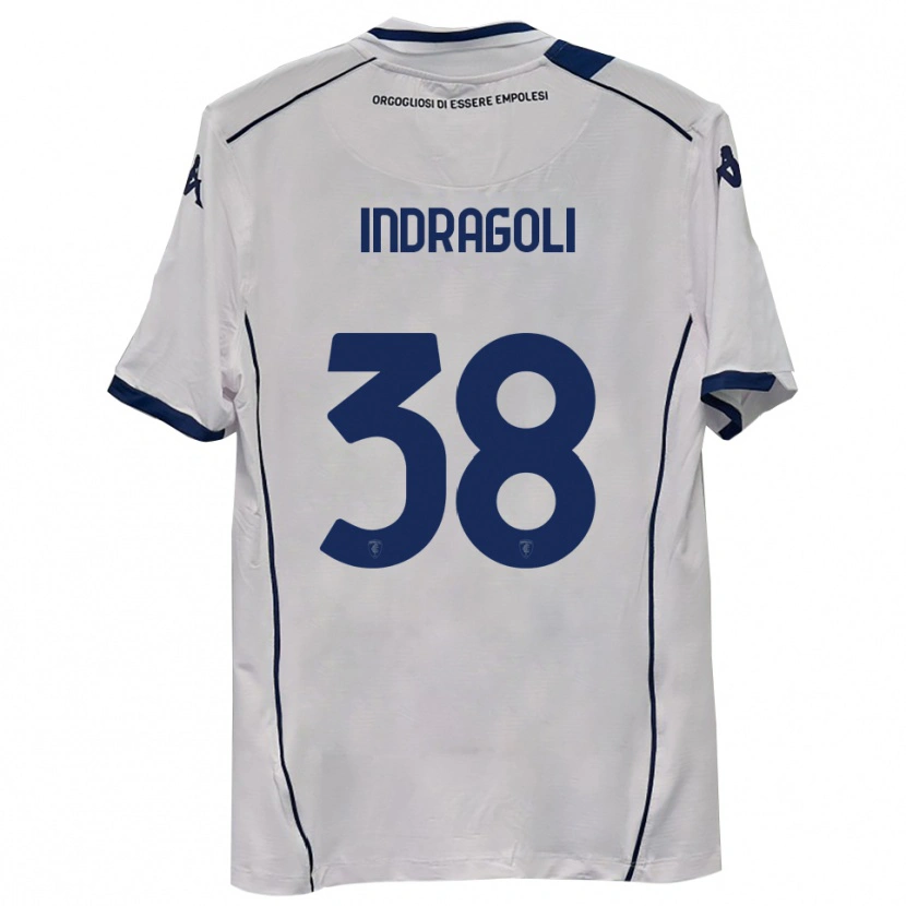 Danxen Kinderen Gabriele Indragoli #38 Donkerblauw Uitshirt Uittenue 2025/26 T-Shirt