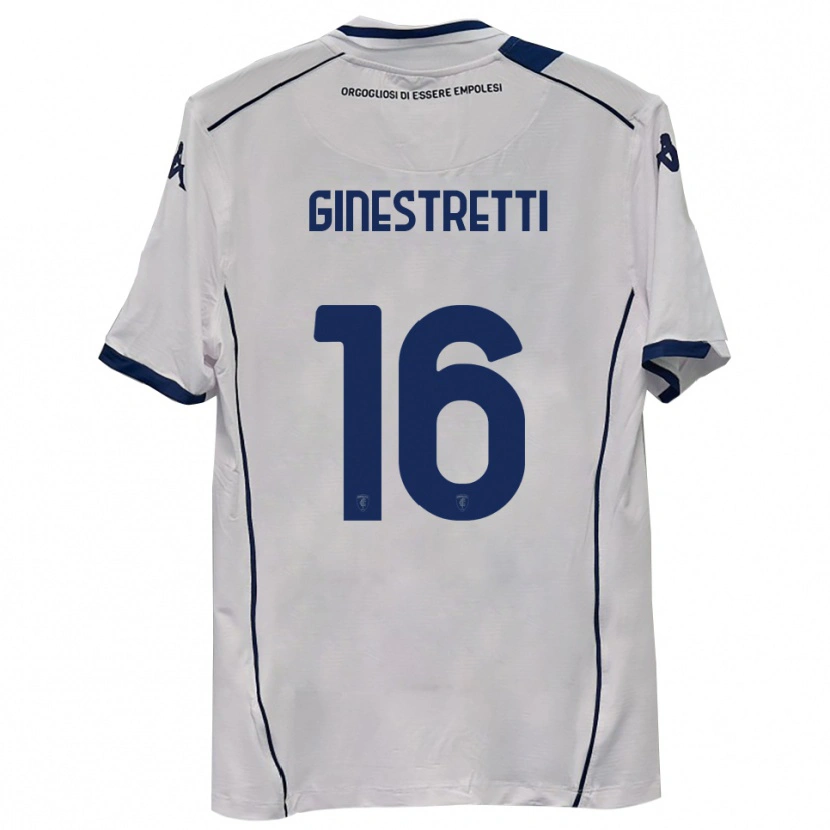 Danxen Kinderen Davide Ginestretti #16 Donkerblauw Uitshirt Uittenue 2025/26 T-Shirt