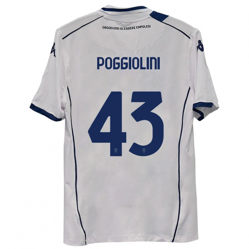 Danxen Kinderen Duccio Poggiolini #43 Donkerblauw Uitshirt Uittenue 2025/26 T-Shirt