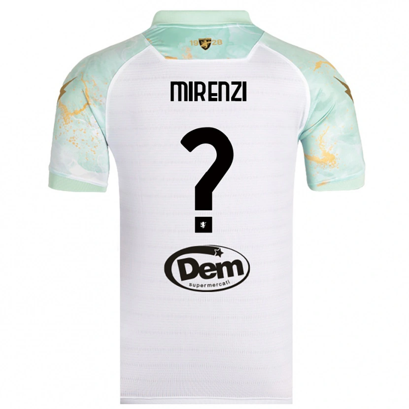 Danxen Kinderen Andrea Mirenzi #0 Wit Zwart Uitshirt Uittenue 2025/26 T-Shirt