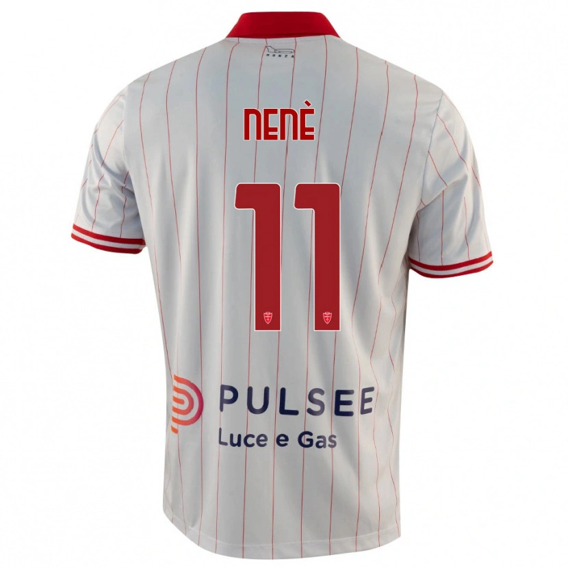 Danxen Kinderen Stephen Nenè #11 Wit Rood Blauw Uitshirt Uittenue 2025/26 T-Shirt