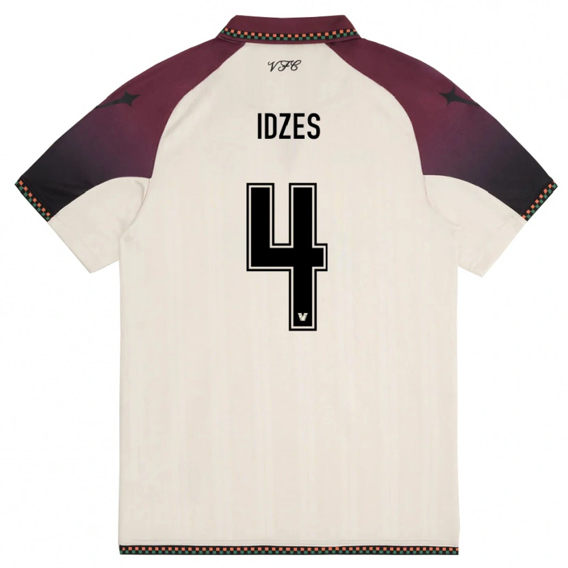 Danxen Kinderen Jay Idzes #4 Crème Bourgondië Uitshirt Uittenue 2025/26 T-Shirt