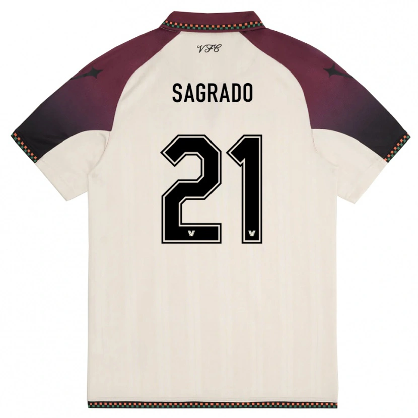 Danxen Kinderen Richie Sagrado #21 Crème Bourgondië Uitshirt Uittenue 2025/26 T-Shirt
