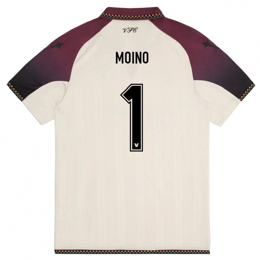 Danxen Kinderen Thomas Moino #1 Crème Bourgondië Uitshirt Uittenue 2025/26 T-Shirt