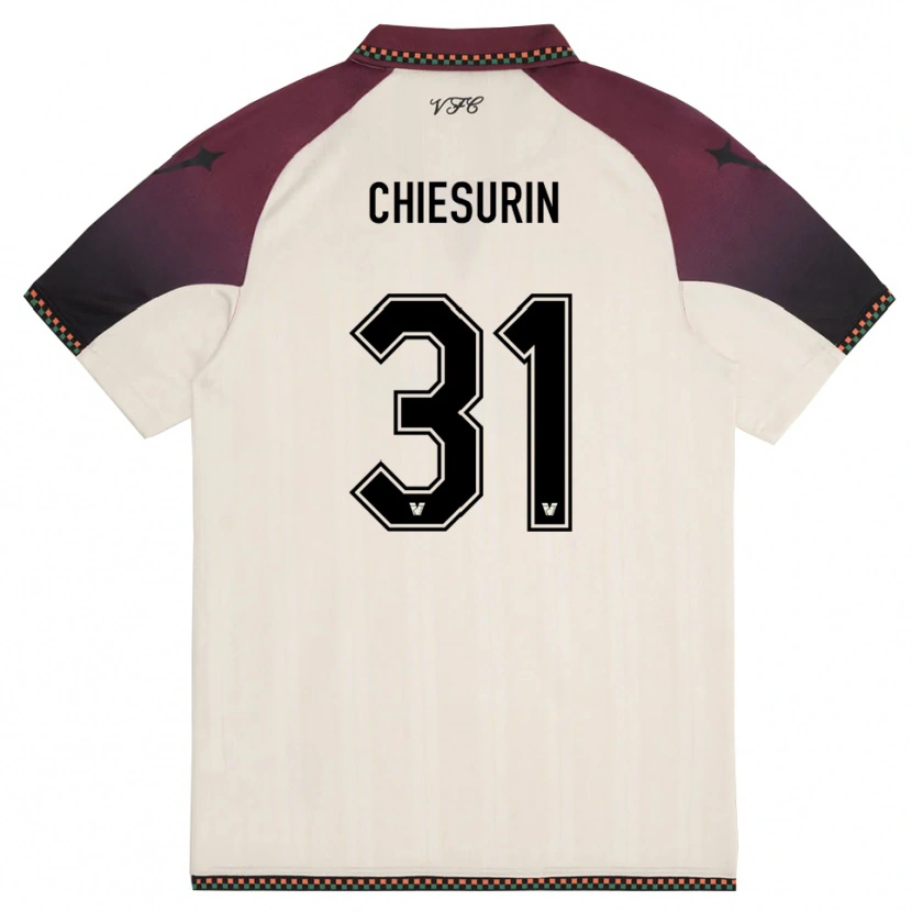 Danxen Kinderen Alberto Chiesurin #31 Crème Bourgondië Uitshirt Uittenue 2025/26 T-Shirt