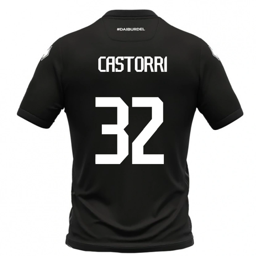 Danxen Kinderen Gianmarco Castorri #32 Zwart Wit Uitshirt Uittenue 2025/26 T-Shirt
