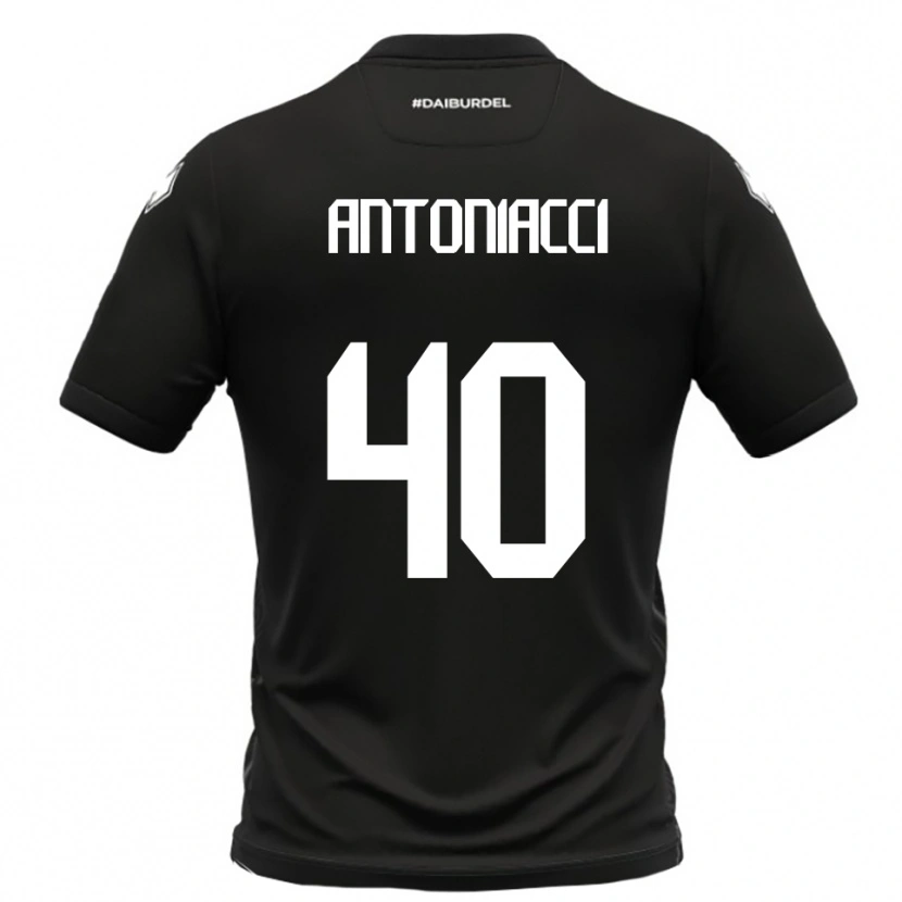 Danxen Kinderen Augusto Antoniacci #40 Zwart Wit Uitshirt Uittenue 2025/26 T-Shirt