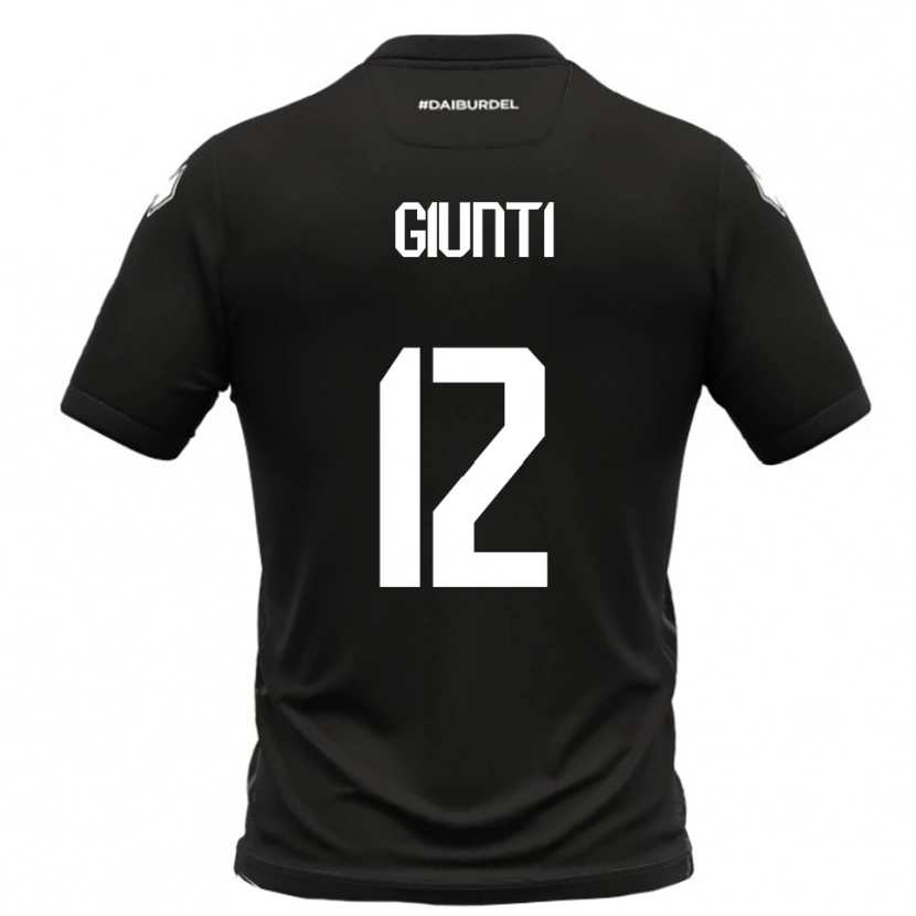 Danxen Kinderen Alessandro Giunti #12 Zwart Wit Uitshirt Uittenue 2025/26 T-Shirt