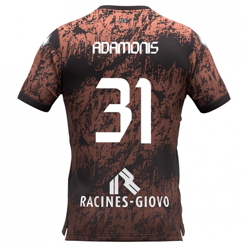 Danxen Kinderen Marius Adamonis #31 Bruin Zwart Uitshirt Uittenue 2025/26 T-Shirt