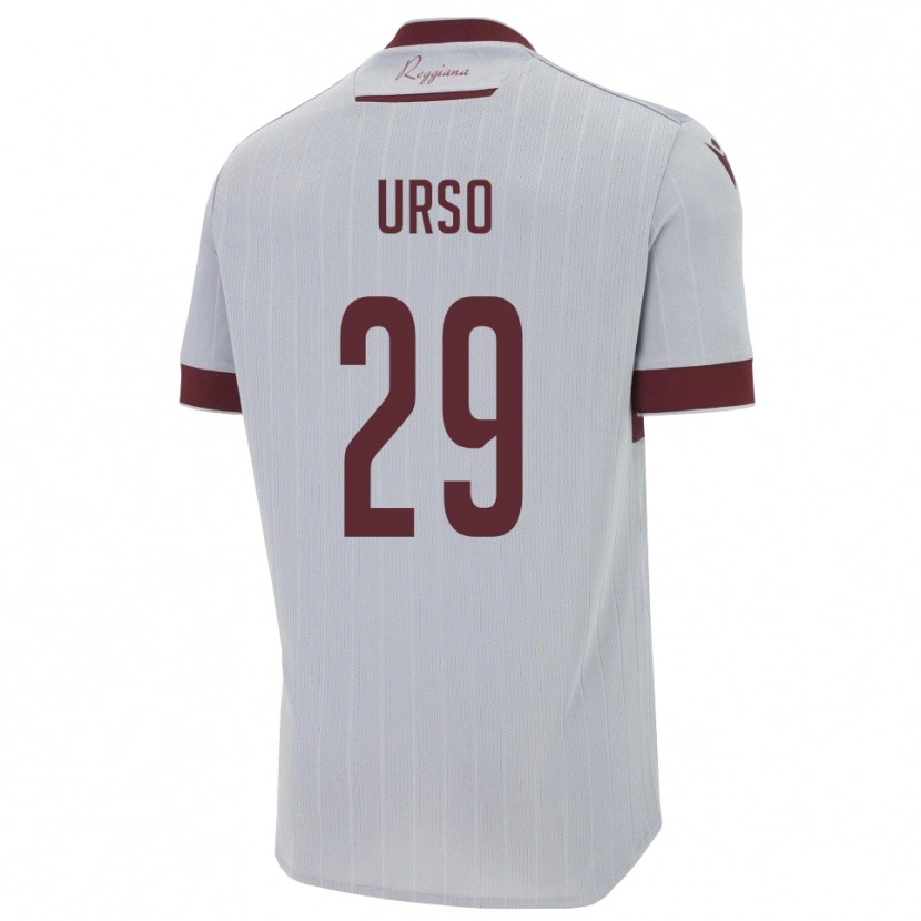 Danxen Kinderen Oliver Urso #29 Bourgondië Wit Uitshirt Uittenue 2025/26 T-Shirt