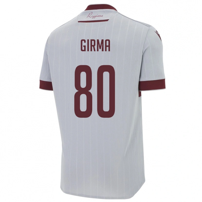 Danxen Kinderen Natan Girma #80 Bourgondië Wit Uitshirt Uittenue 2025/26 T-Shirt