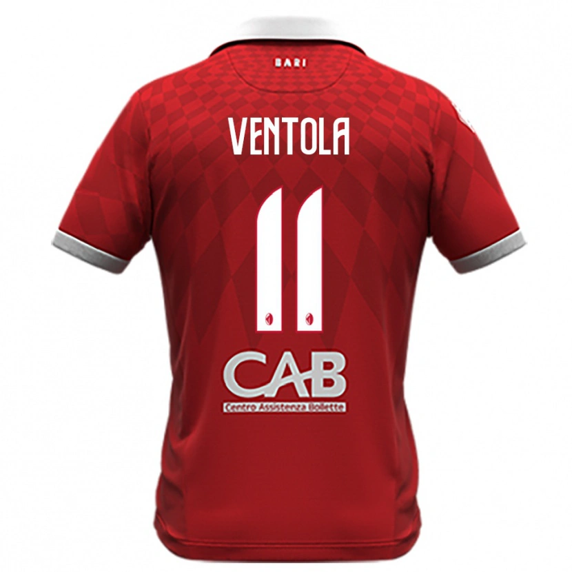 Danxen Kinderen Flavio Ventola #11 Rood Wit Uitshirt Uittenue 2025/26 T-Shirt