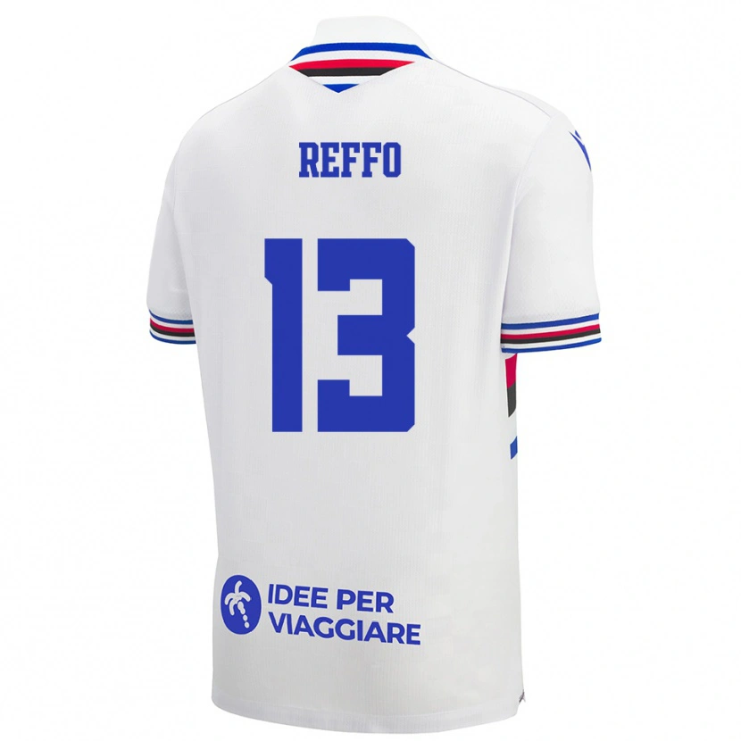 Danxen Kinderen Mario Reffo #13 Wit Blauw Rood Uitshirt Uittenue 2025/26 T-Shirt