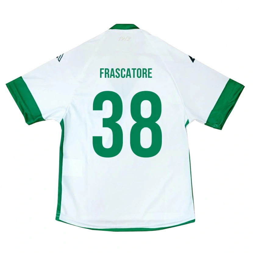 Danxen Kinderen Paolo Frascatore #38 Wit Groen Blauw Uitshirt Uittenue 2025/26 T-Shirt