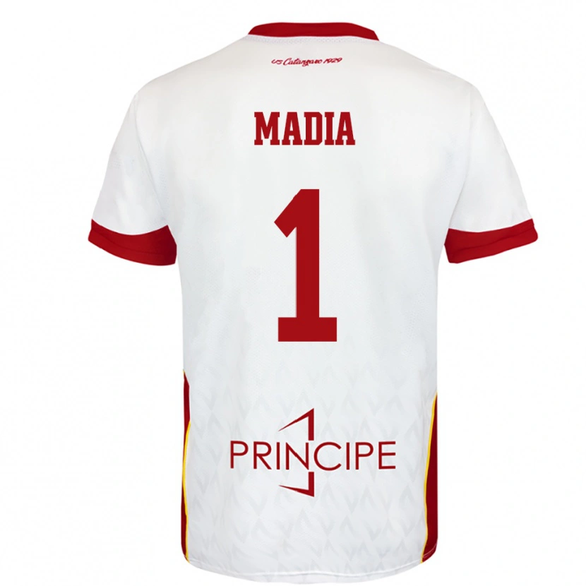 Danxen Kinderen Lorenzo Madia #1 Wit Rood Uitshirt Uittenue 2025/26 T-Shirt