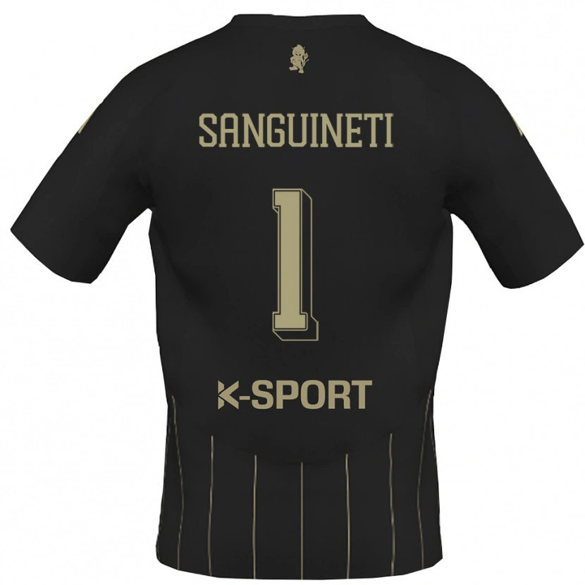 Danxen Kinderen Michele Sanguineti #1 Grijs Wit Uitshirt Uittenue 2025/26 T-Shirt