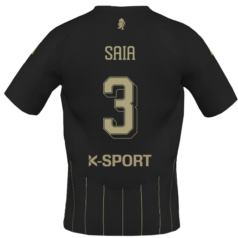 Danxen Kinderen Chris Saia #3 Grijs Wit Uitshirt Uittenue 2025/26 T-Shirt