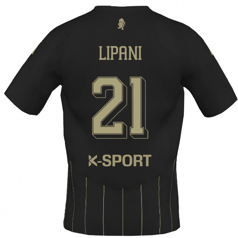 Danxen Kinderen Iacopo Lipani #21 Grijs Wit Uitshirt Uittenue 2025/26 T-Shirt
