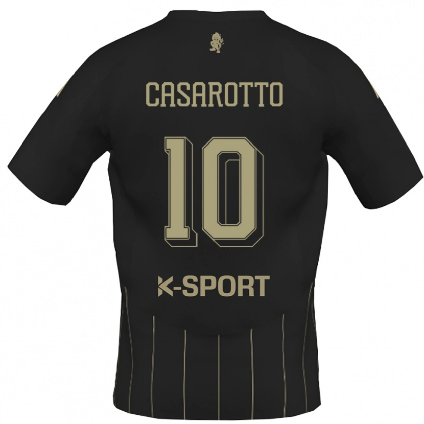 Danxen Kinderen Matteo Casarotto #10 Grijs Wit Uitshirt Uittenue 2025/26 T-Shirt