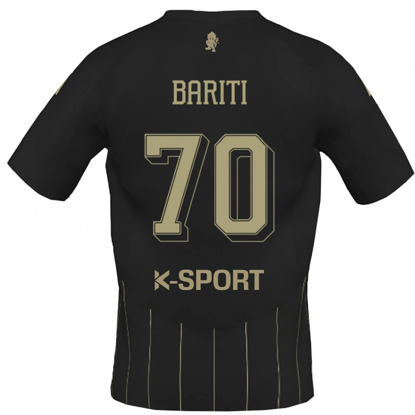Danxen Kinderen Davide Bariti #70 Grijs Wit Uitshirt Uittenue 2025/26 T-Shirt