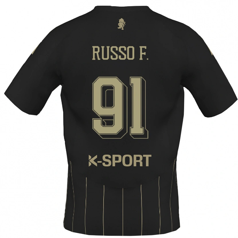 Danxen Kinderen Flavio Russo #91 Grijs Wit Uitshirt Uittenue 2025/26 T-Shirt