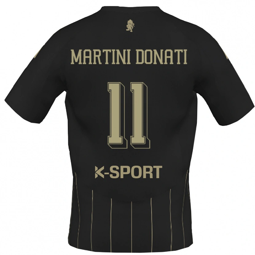 Danxen Kinderen Cesare Martini Donati #11 Grijs Wit Uitshirt Uittenue 2025/26 T-Shirt