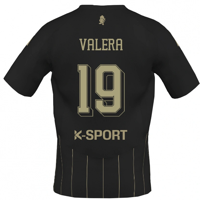 Danxen Kinderen Edgar Valera #19 Grijs Wit Uitshirt Uittenue 2025/26 T-Shirt