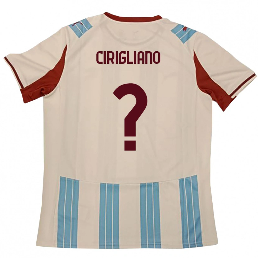 Danxen Kinderen Giulio Cirigliano #0 Hemelsblauw Wit Uitshirt Uittenue 2025/26 T-Shirt