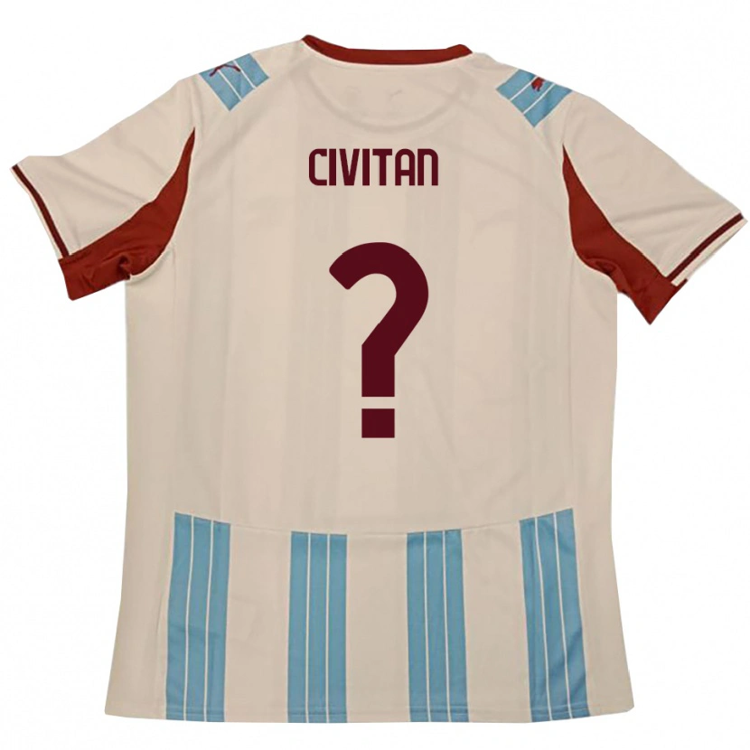 Danxen Kinderen Massimo Civitan #0 Hemelsblauw Wit Uitshirt Uittenue 2025/26 T-Shirt