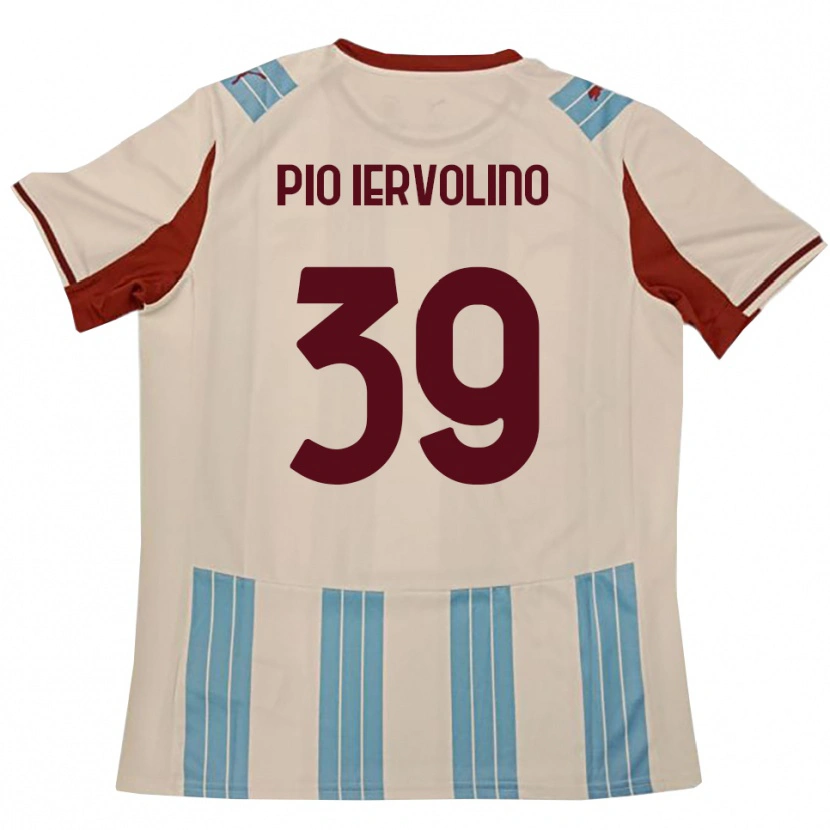 Danxen Kinderen Antonio Pio Iervolino #39 Hemelsblauw Wit Uitshirt Uittenue 2025/26 T-Shirt