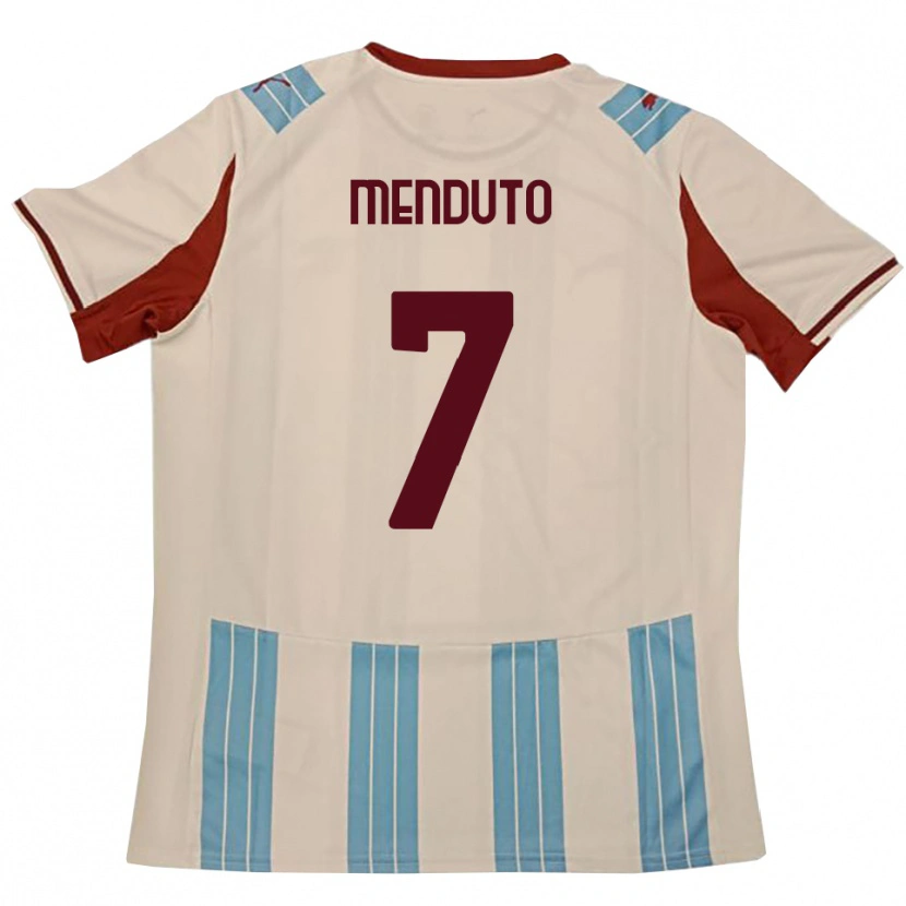 Danxen Kinderen Walter Menduto #7 Hemelsblauw Wit Uitshirt Uittenue 2025/26 T-Shirt