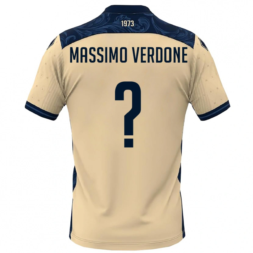 Danxen Kinderen Valerio Massimo Verdone #0 Wit Donkerblauw Uitshirt Uittenue 2025/26 T-Shirt