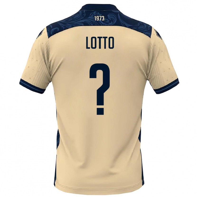 Danxen Kinderen Nicolò Lotto #0 Wit Donkerblauw Uitshirt Uittenue 2025/26 T-Shirt