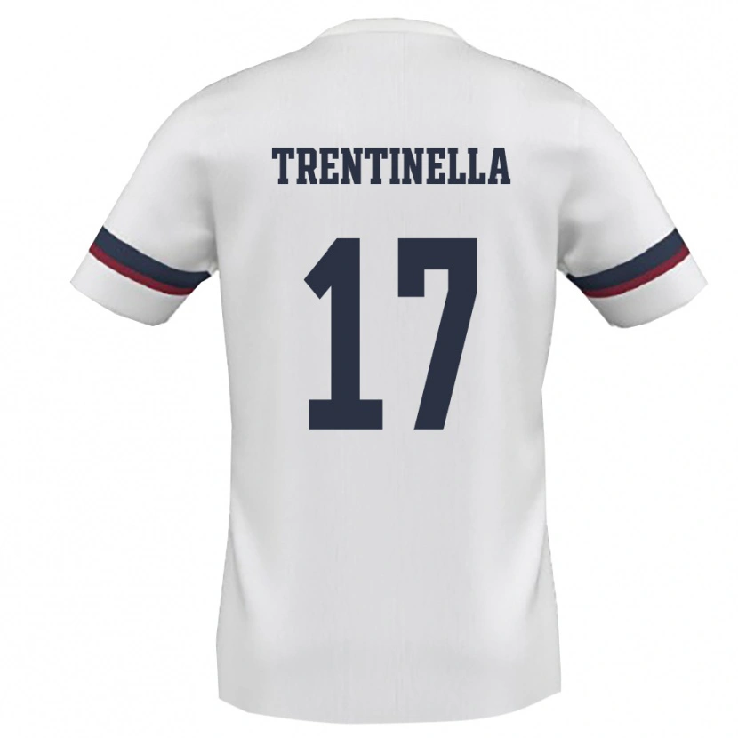 Danxen Kinderen Marco Trentinella #17 Wit Rood Uitshirt Uittenue 2025/26 T-Shirt