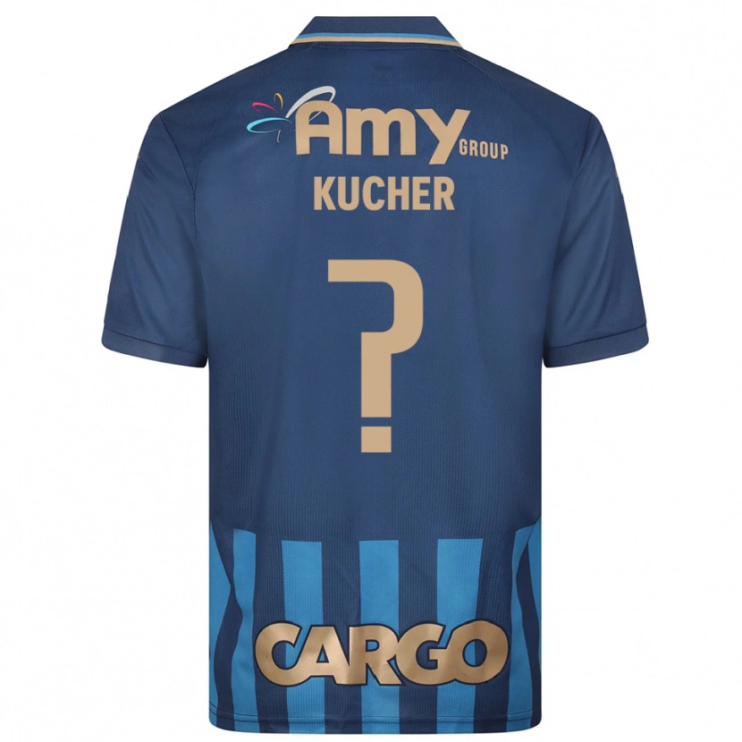 Danxen Kinderen Yahonatan Kucher #0 Donkerblauw Blauw Uitshirt Uittenue 2025/26 T-Shirt