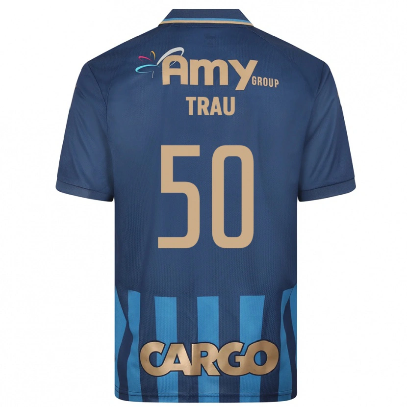 Danxen Kinderen Idan Trau #50 Donkerblauw Blauw Uitshirt Uittenue 2025/26 T-Shirt