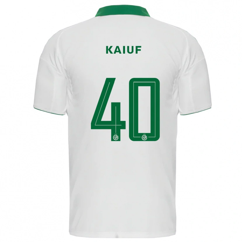 Danxen Kinderen Sharif Kaiuf #40 Wit Groen Uitshirt Uittenue 2025/26 T-Shirt