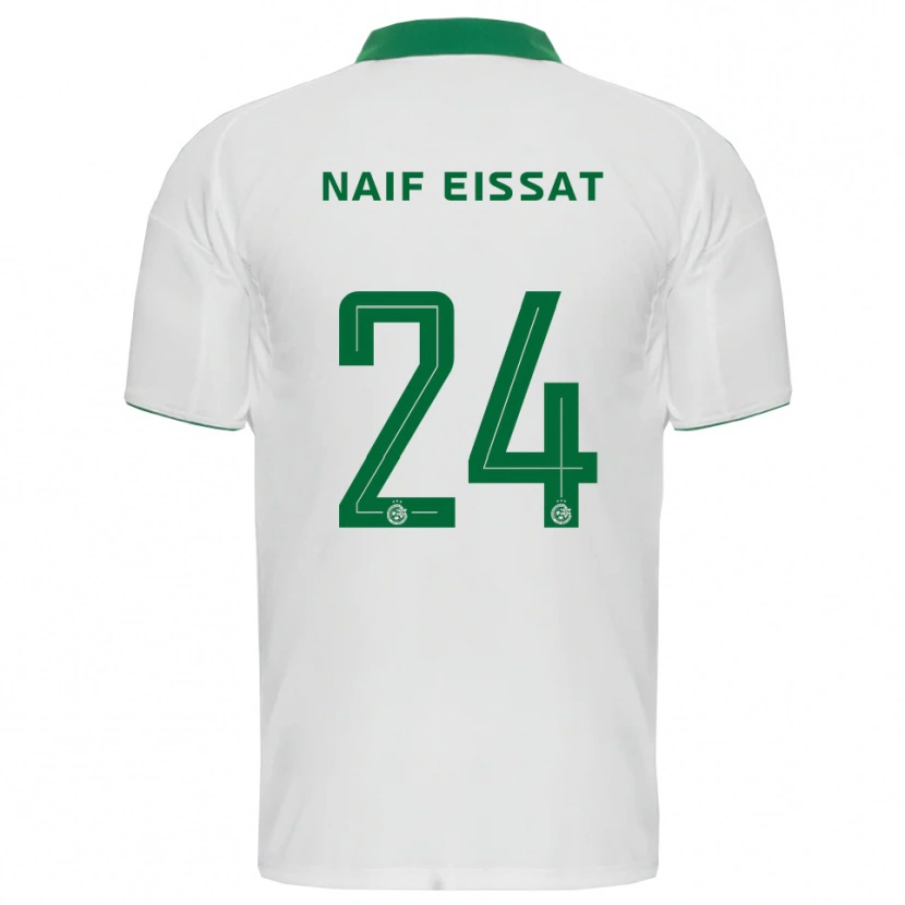 Danxen Kinderen Lisav Naif Eissat #24 Wit Groen Uitshirt Uittenue 2025/26 T-Shirt