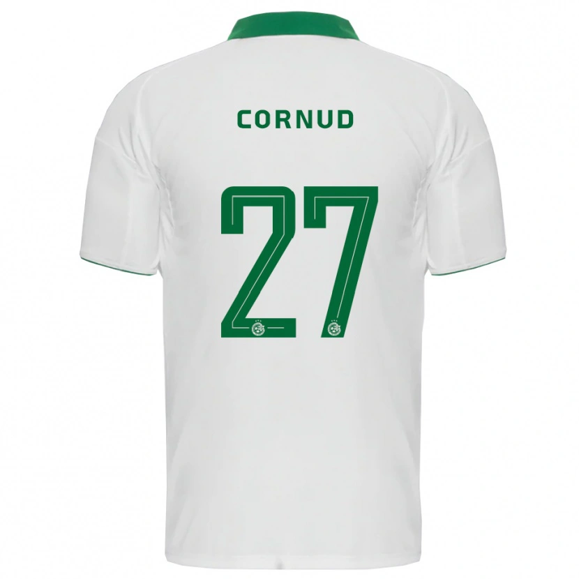 Danxen Kinderen Pierre Cornud #27 Wit Groen Uitshirt Uittenue 2025/26 T-Shirt
