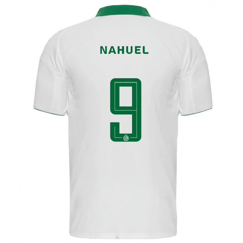 Danxen Kinderen Matías Nahuel #9 Wit Groen Uitshirt Uittenue 2025/26 T-Shirt