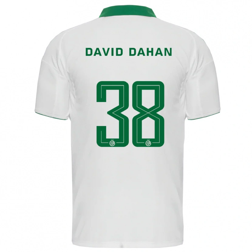 Danxen Kinderen Omer Dahan #38 Wit Groen Uitshirt Uittenue 2025/26 T-Shirt