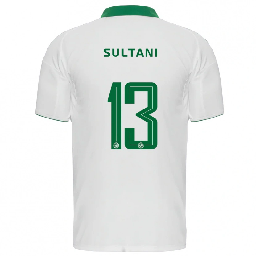 Danxen Kinderen Tomás Sultani #13 Wit Groen Uitshirt Uittenue 2025/26 T-Shirt