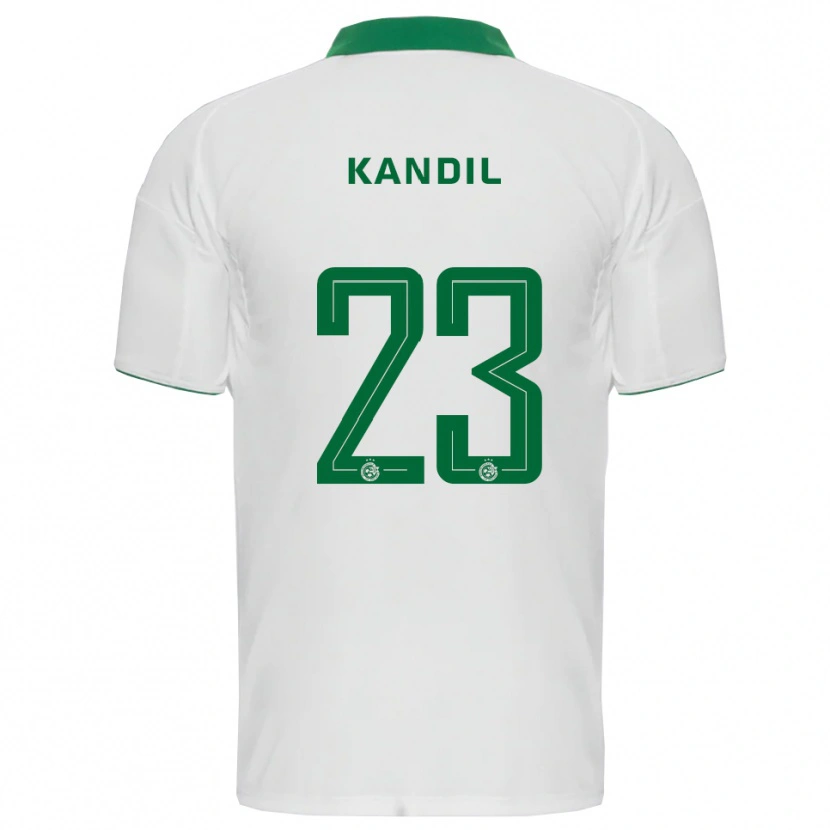 Danxen Kinderen Maor Kandil #23 Wit Groen Uitshirt Uittenue 2025/26 T-Shirt