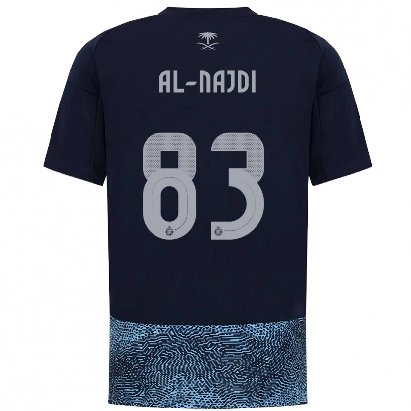 Danxen Kinderen Salem Al-Najdi #83 Donkerblauw Hemelsblauw Uitshirt Uittenue 2025/26 T-Shirt