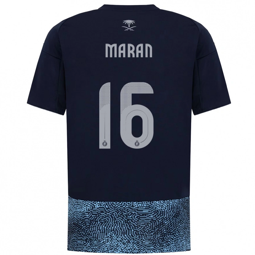 Danxen Kinderen Mohammed Marran #16 Donkerblauw Hemelsblauw Uitshirt Uittenue 2025/26 T-Shirt