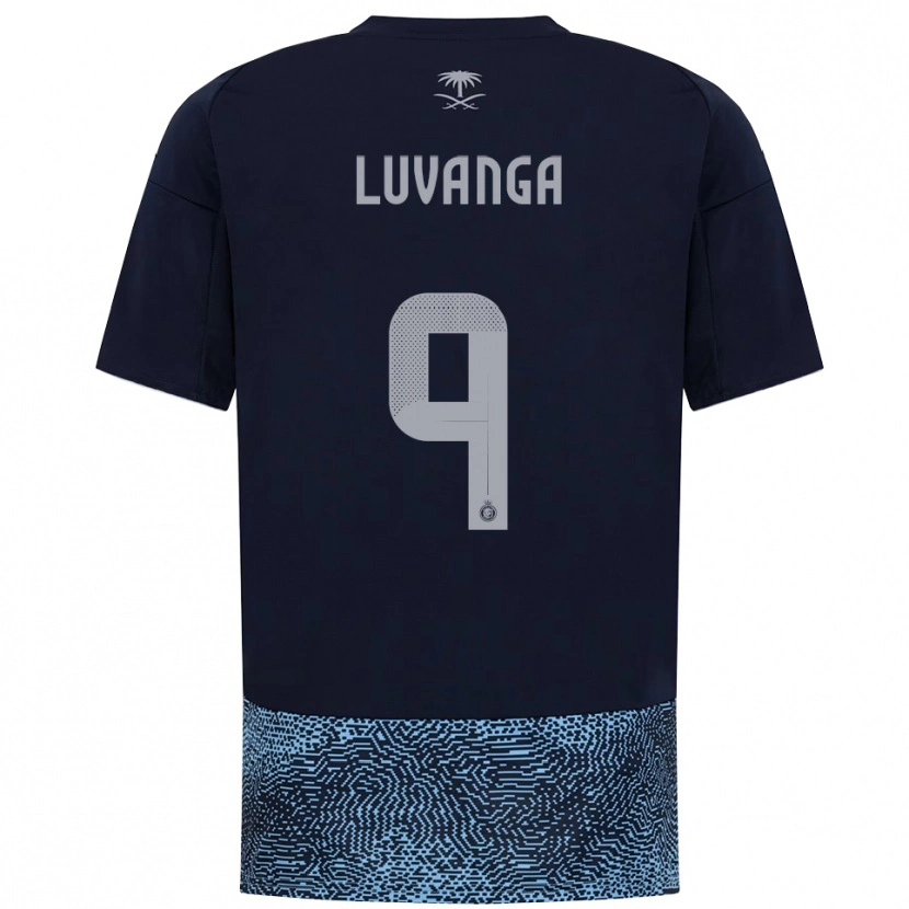 Danxen Kinderen Clara Luvanga #9 Donkerblauw Hemelsblauw Uitshirt Uittenue 2025/26 T-Shirt