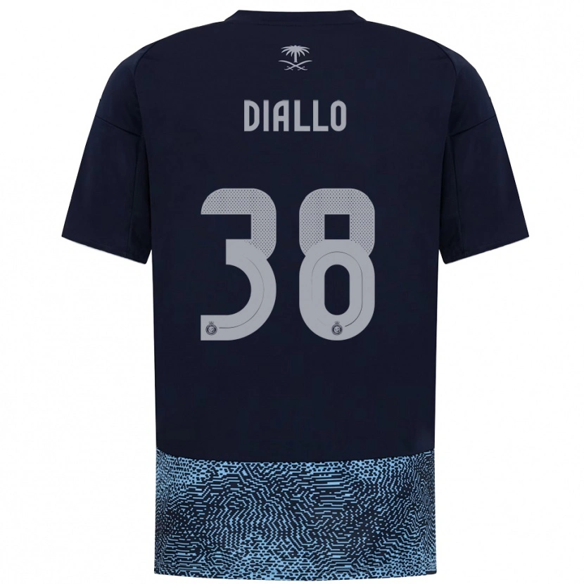 Danxen Kinderen Aminata Diallo #38 Donkerblauw Hemelsblauw Uitshirt Uittenue 2025/26 T-Shirt