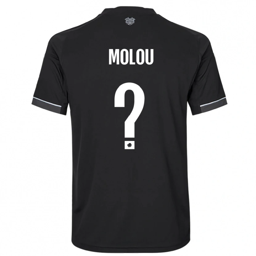 Danxen Kinderen Yvann Molou #0 Zwart Wit Uitshirt Uittenue 2025/26 T-Shirt