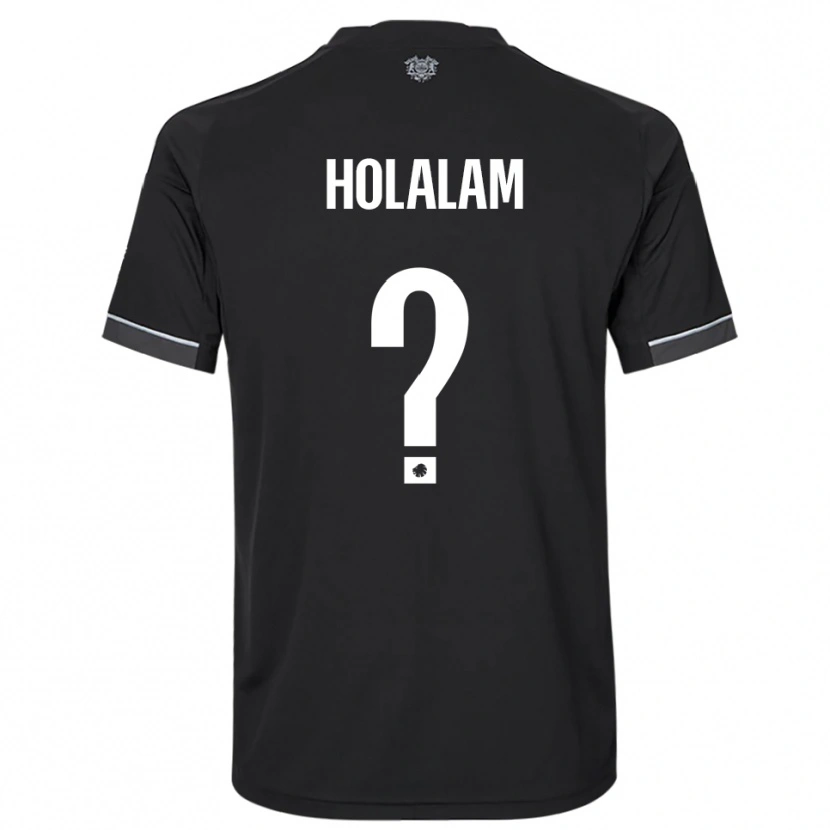 Danxen Kinderen Ishaq Holalam #0 Zwart Wit Uitshirt Uittenue 2025/26 T-Shirt