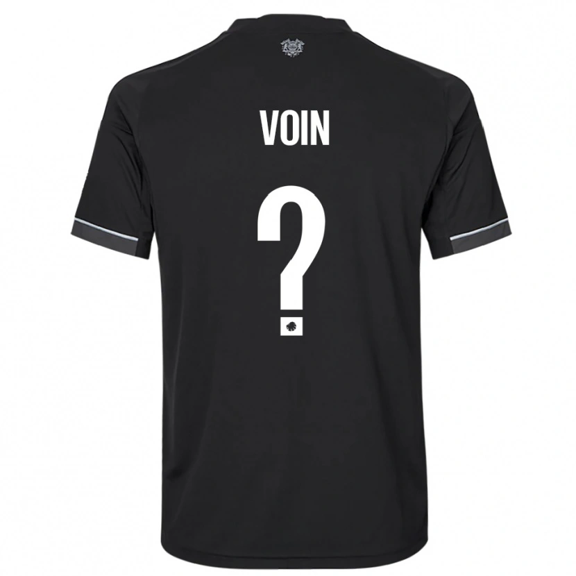 Danxen Kinderen Simon Voin #0 Zwart Wit Uitshirt Uittenue 2025/26 T-Shirt